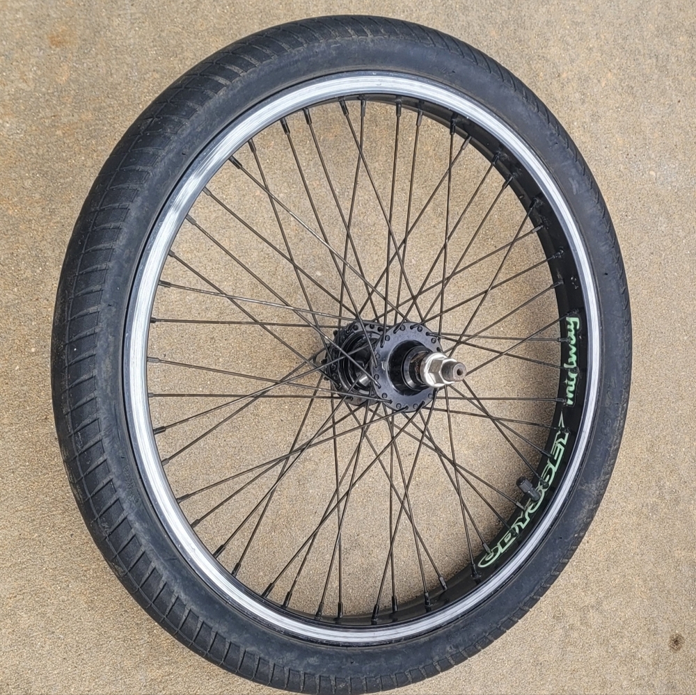 Used Odyssey Midway BMX Bike Wheel Rim rear, Ruben Alcantara Ortiz 20x1.90" tire
